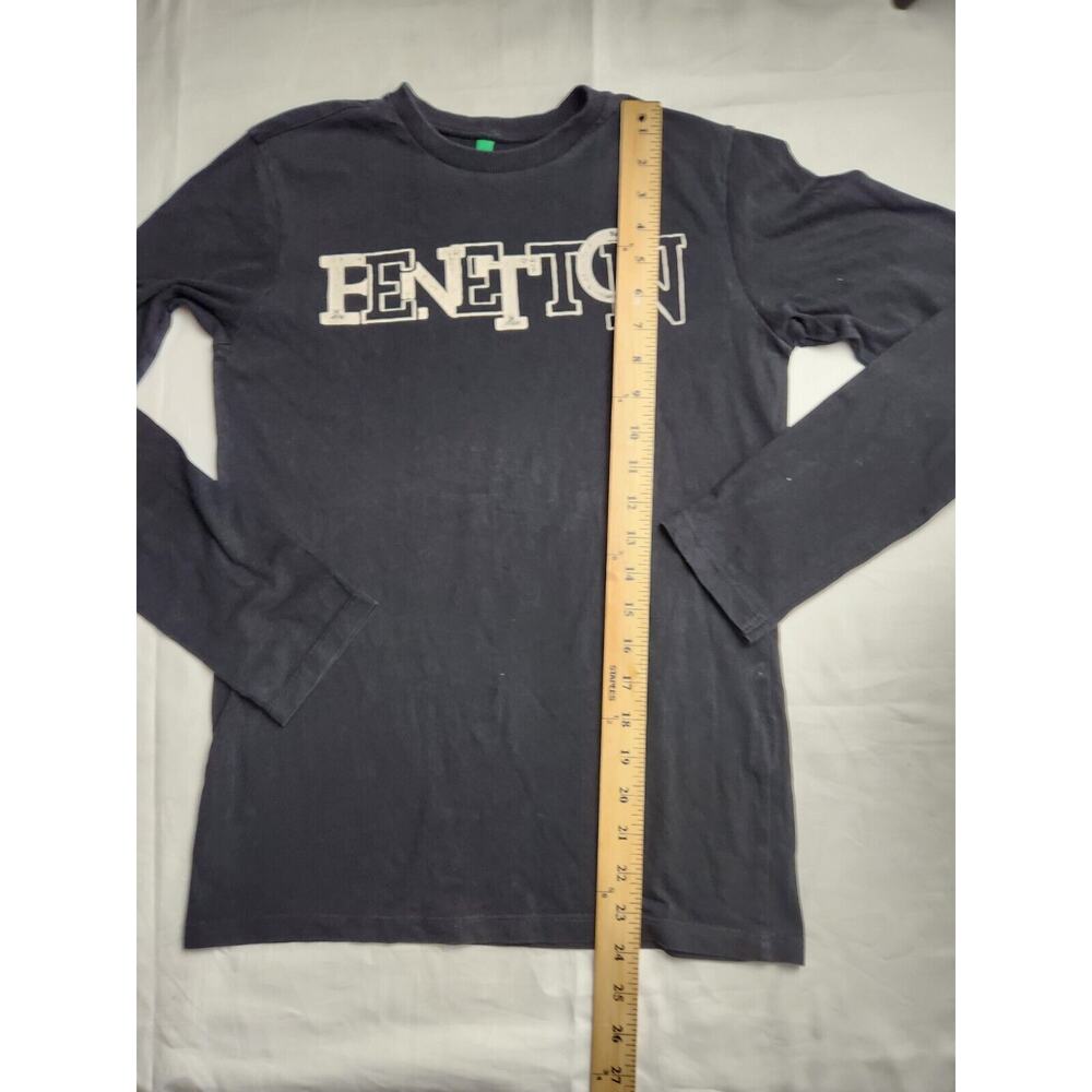Beneton Big Kids T Shirts Long Sleeve Sz 2xl black